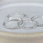 Sterling Silver Textured Stacking Ring, thumbnail 2 of 3