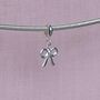 Sterling Silver Bow Charm, thumbnail 5 of 8