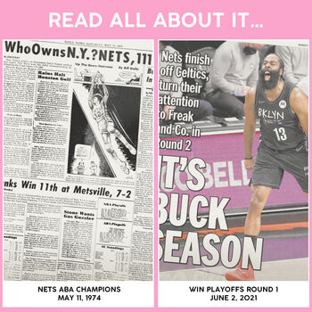 Brooklyn Nets Personalised Nba Basketball Gift Newspaper Book, 6 of 10