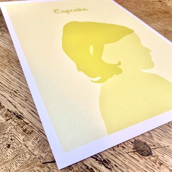 Personalised Silhouette Portrait Print, 7 of 10