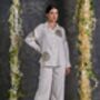 Diyu Sequin Embroidered White Co Ord Set, thumbnail 1 of 3