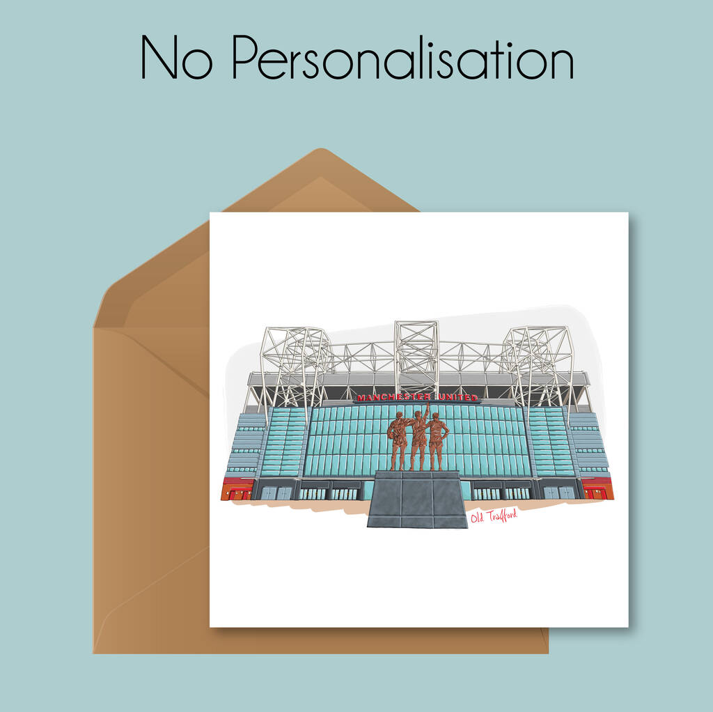 Man Utd Personalised Card, Birthday By Moo and Snip