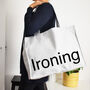 Simple Text Bag To Carry Ironing, thumbnail 2 of 4