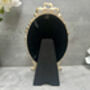 Aged Gold Oval Photo Frame 6x4 Freestanding Portrait, thumbnail 9 of 10