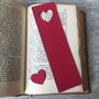 Personalised Heart Leather Bookmark Anniversary Gift, thumbnail 10 of 11