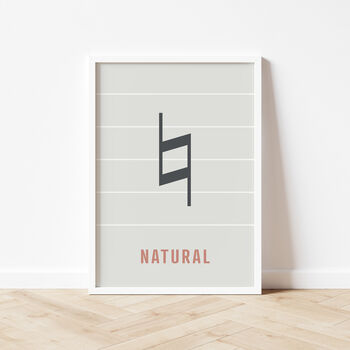Natural Note Print | Music Theory Poster, 4 of 7