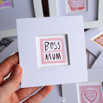 Boss Mum Mini Art Print, 3 of 8