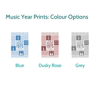 Personalised Year In Music Birthday Print Gift, 3 of 11