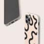 Black Line Swirl Biodegradable Phone Case, thumbnail 5 of 8