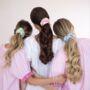 Sky Silk Scrunchie, thumbnail 2 of 2
