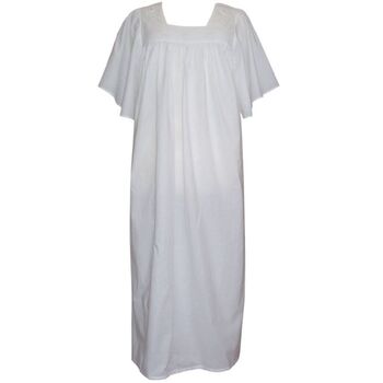 Ladies White Cotton Nightdress 'Valentina', 4 of 5