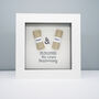 Personalised Linen 4th Anniversary Frame Gift, thumbnail 1 of 5