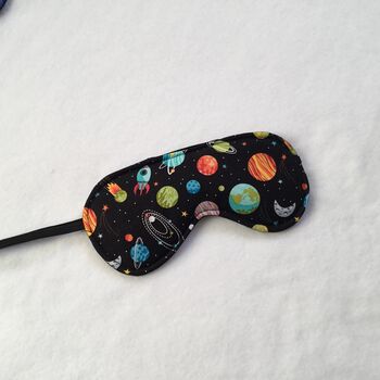 Planets And Galaxy Space Cotton Eye Mask, 4 of 4