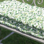 Botanical Padded Summer Garden Bench Cushion, thumbnail 5 of 5