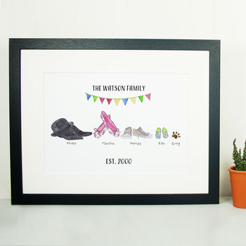 Personalised Family Feet Print, 7 of 10