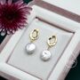 Sterling Silver Genuine Freshwater Pearl Drop Stud Earrings, thumbnail 8 of 12