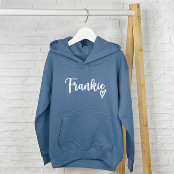 Personalised Name With Heart Hoodie, 7 of 7