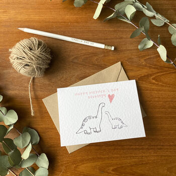 Happy Mother's Day Dinosaur Card, 2 of 4