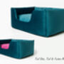Charley Chau Deep Sided Dog Bed In Velour, thumbnail 9 of 12