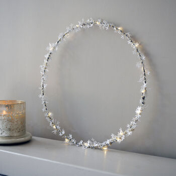 Snowflake Light Up Wreath, 2 of 6