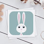 Bunny Rabbit Birthday Card, thumbnail 2 of 4