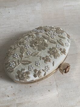 Gold Oval Handcrafted Clutch Bag, 6 of 10