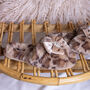 Anya Fluffy Faux Fur Slider Slipper In Leopard, thumbnail 4 of 5