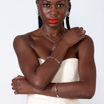 925 Sterling Silver Tie Bracelet, 11 of 12