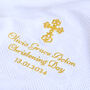 Personalised Christening Shawl With Cross, thumbnail 2 of 7