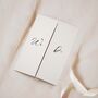 Beige Gatefold Wedding Invitations, thumbnail 2 of 5