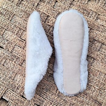 Sheepskin Babouche Slippers, 3 of 3