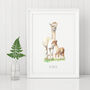 Personalised Alpaca Art Print, thumbnail 1 of 5
