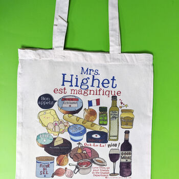Personalised French Teacher Bag, 10 of 12