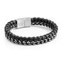 Personalised Woven Leather And Stainless Steel Bracelet, thumbnail 7 of 10