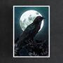 Raven And Moon Giclée Art Print, thumbnail 2 of 6