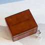 'Daddy's Cufflinks' Leather Stud Box Two Colours/Sizes, thumbnail 5 of 9