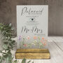 Floral Personalised Wedding Camera Sign Opaque, thumbnail 6 of 6