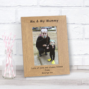 Personalised Me And My Mummy Wood Picture Frame, 2 of 4