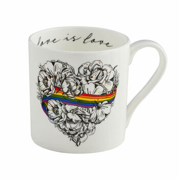 Love Is Love Tea Towel And Mug Gift Set, Gay Pride, 4 of 4