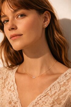 Diamond Bezel Set Earrings, 3 of 5