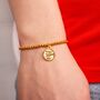 Arsenal Football Club Gold Finish Ballbead Bracelet, thumbnail 1 of 3