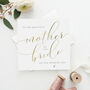 Mother Of The Bride Wedding Card, thumbnail 1 of 5