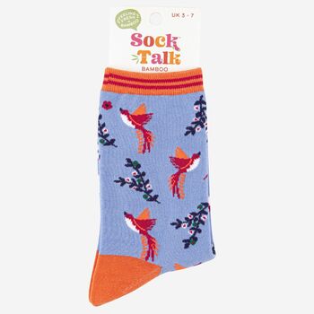 Women's Hummingbird Bamboo Socks, 5 of 5