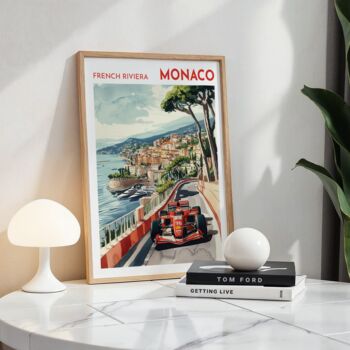 Monaco Poster With F1 Car, 4 of 6