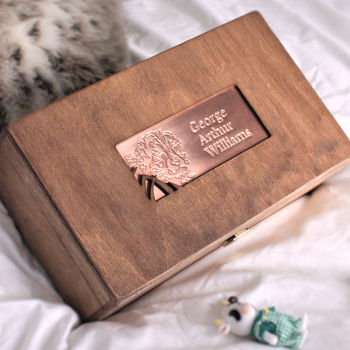 My Cub Personalised Wooden Memory Box, 4 of 5