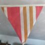 Printed Bunting Flags Floral Stripe Gingham 3m, thumbnail 4 of 9