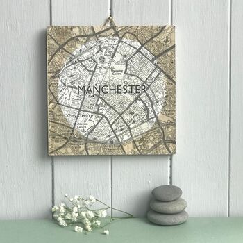 Personalised Map With White Circle Background, 2 of 10