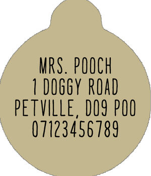 Pumpkin Patch Custom ID Dog Tag, 2 of 2