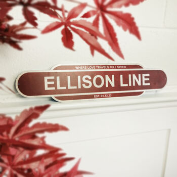 Personalised Vintage Style Train Sign, 11 of 11