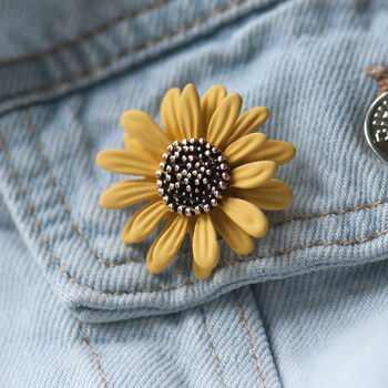 Teacher Sunflower Blooming Brooch Gift, 3 of 11